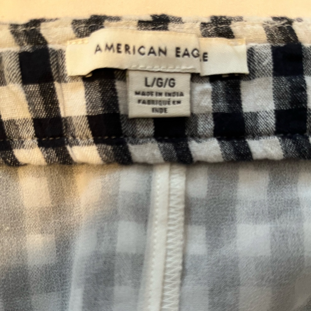 American Eagle Outfitters Black and White Checkered Mini Skirt - Picture 2 of 10